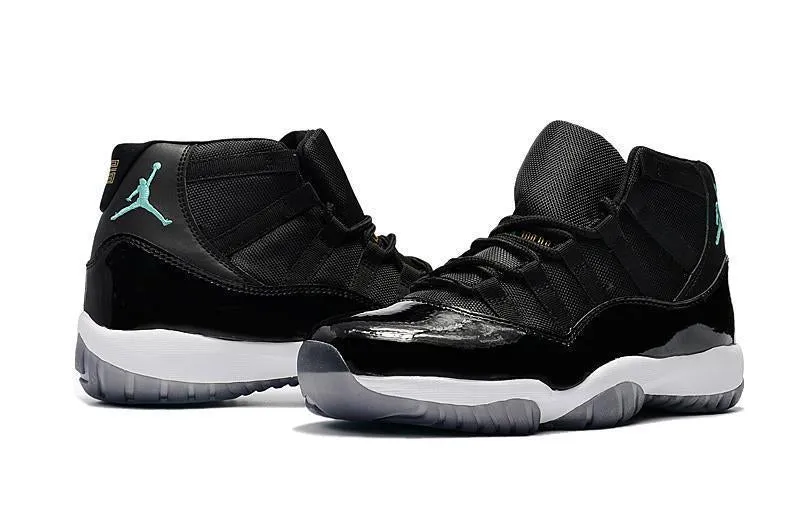 Champs Sports Basketball Shoes Nike Air Jordan 11 Retro Black White Gamma Blue Basketball Men
