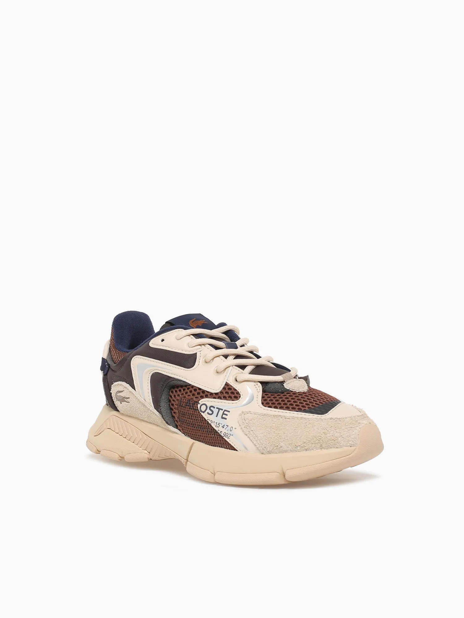 L003 Neo Brw Lt brw textile Flat Pointed Wedding Shoes