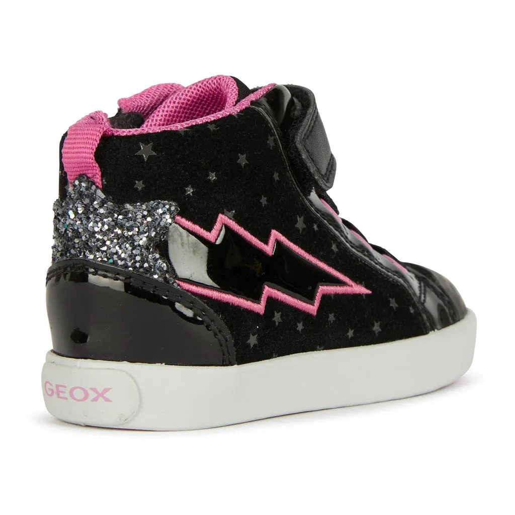 Lined Casual Shoes Black Kilwi Neon Bolt High Top Sneakers