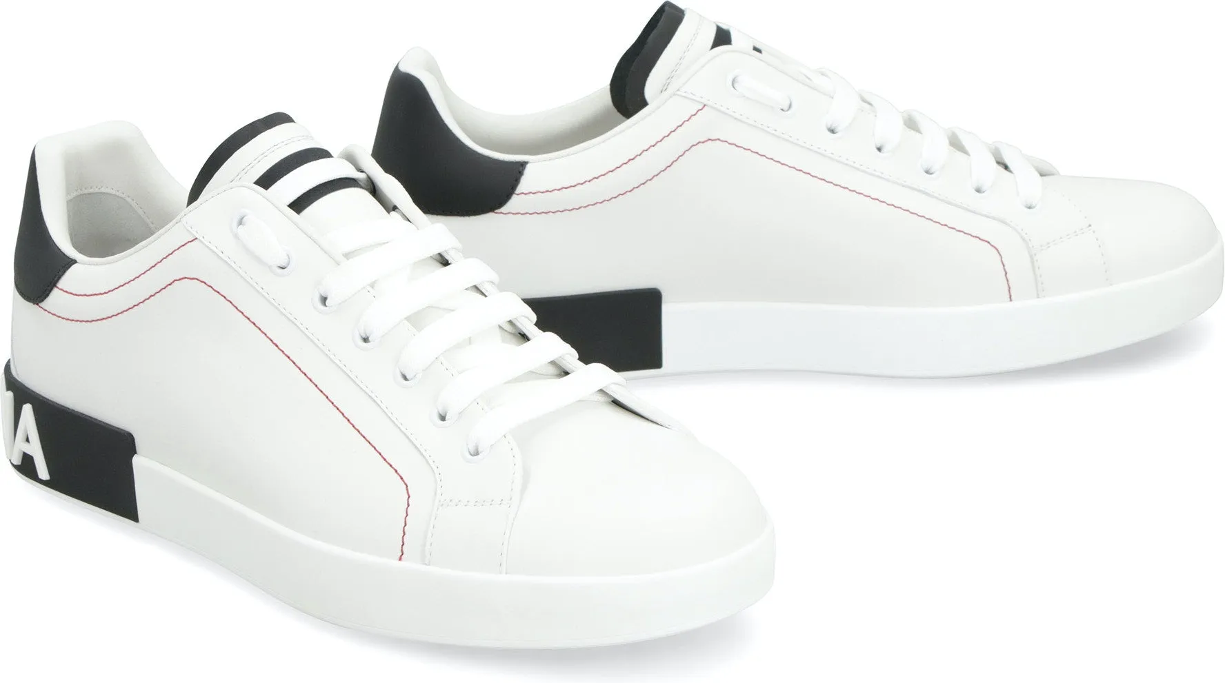 PORTOFINO LEATHER LOW-TOP SNEAKERS Walking Sneakers