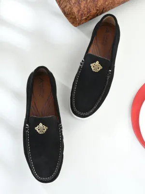 Shearling Loafers Alberto Torresi Occasional Wear Genuine Suede Leather Loafers For Men