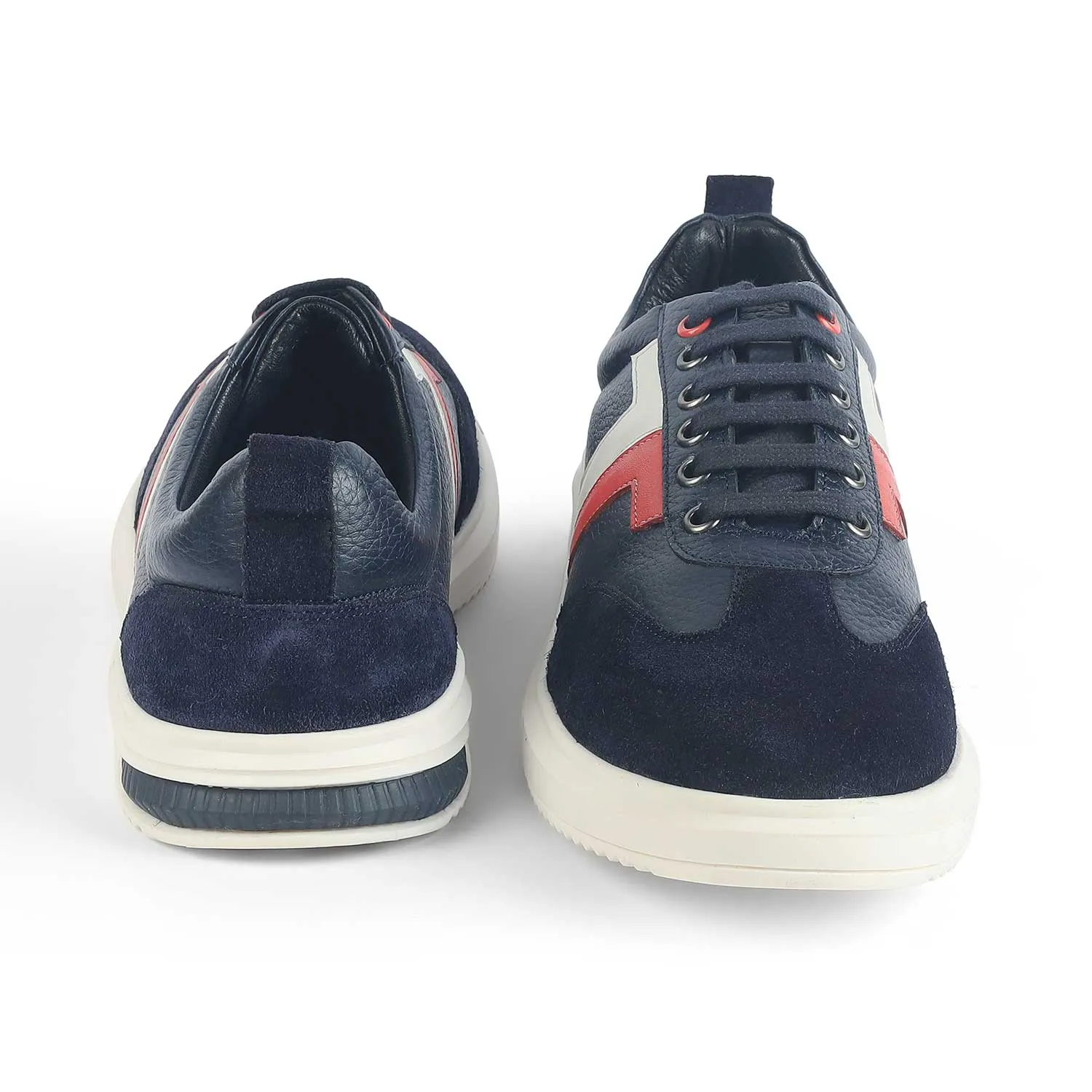 Box Sneakers Tresmode Vorsa Blue Men's Suede Leather Sneakers