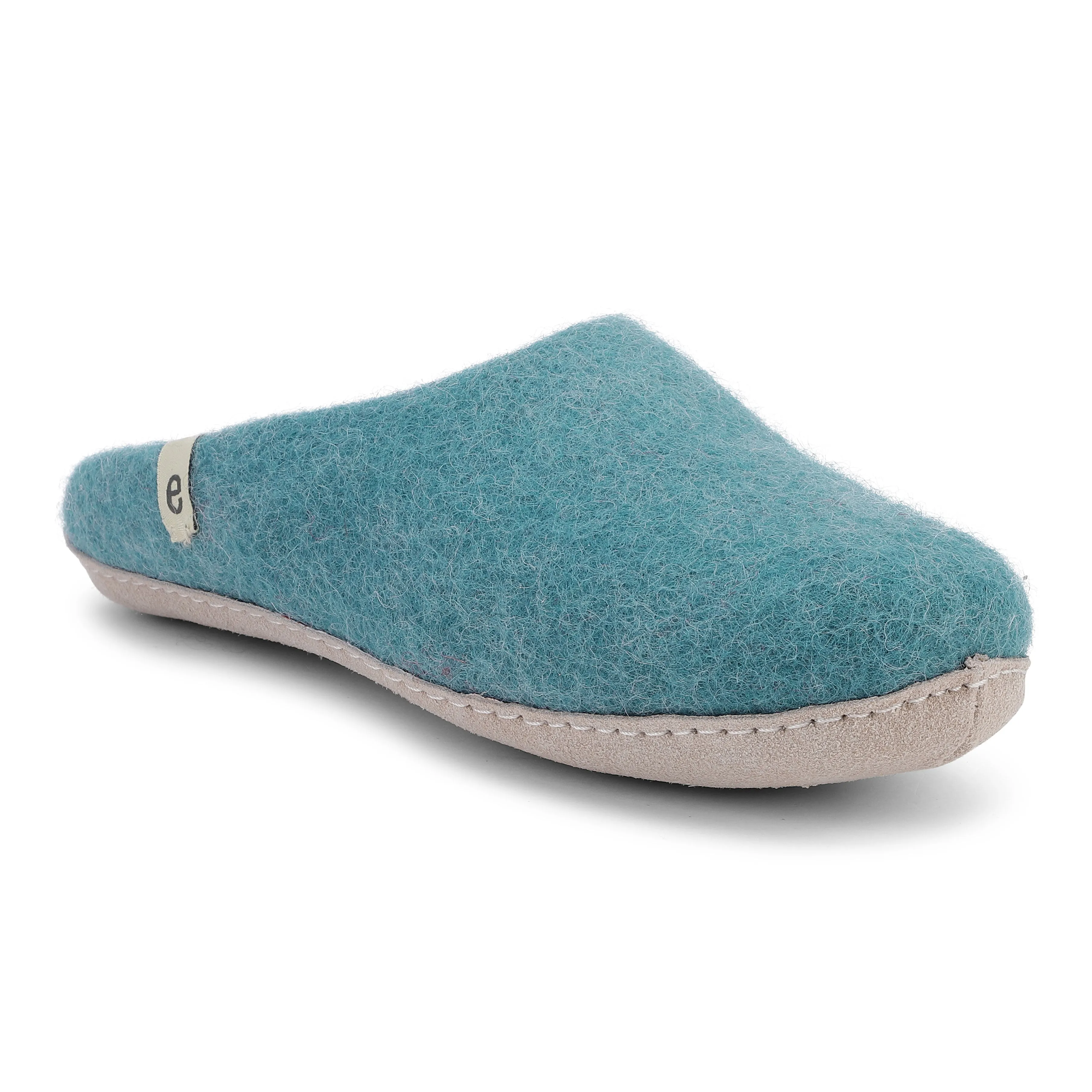 Oofos Slides Sale Sea Blue Fair Trade Felt Slippers