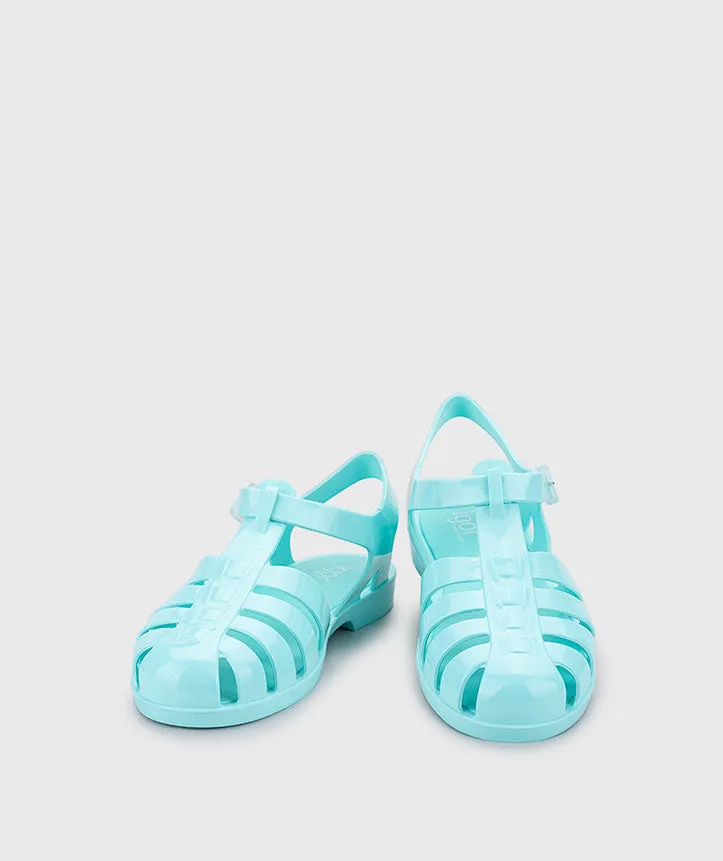 Wedge Comfortable Sandals Igor S10258 Women's Biarritz Brillo- Aguamarina