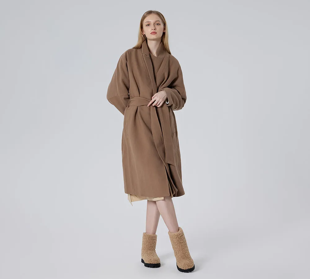 UGG Sheepskin Wool Plush Drawstring Boots Peggy Osb Boots