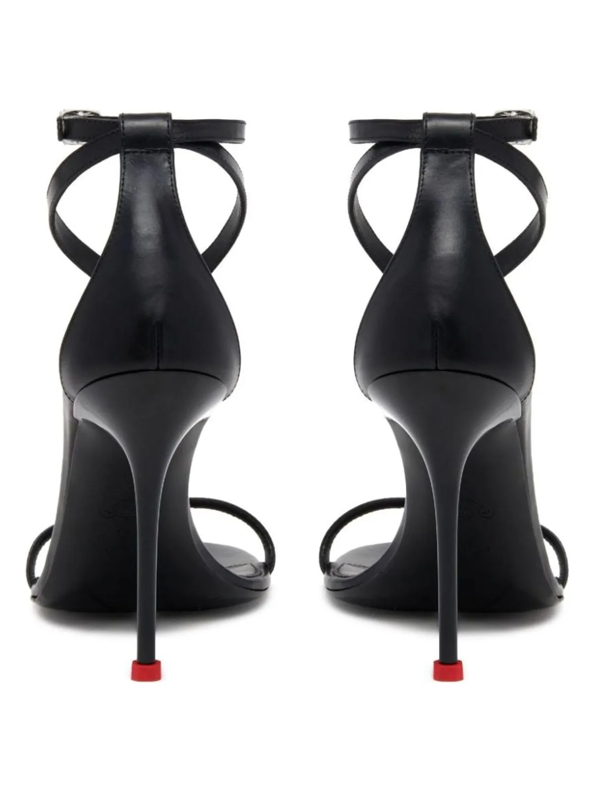 Madrid Big Buckle Sandals LEATHER HEEL SANDALS