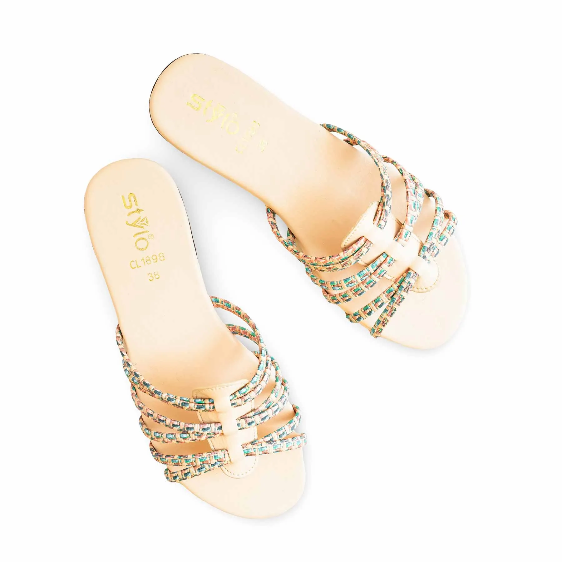 Fawn Casual Women Slipper CL1898 Flat Shoes Size 2