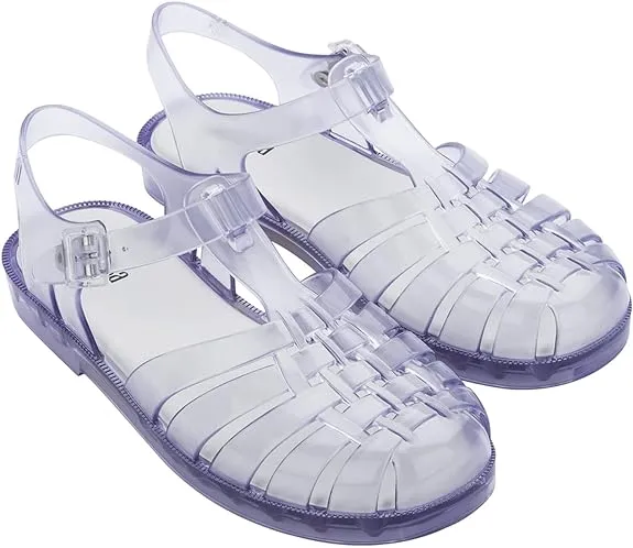 Basketball Shoes Archive Melissa Possession Jelly Sandal for Women - The Iconic 90s Original Jelly Shoe, Fishermans Sandal with Adjustable Strap and Side Buckle