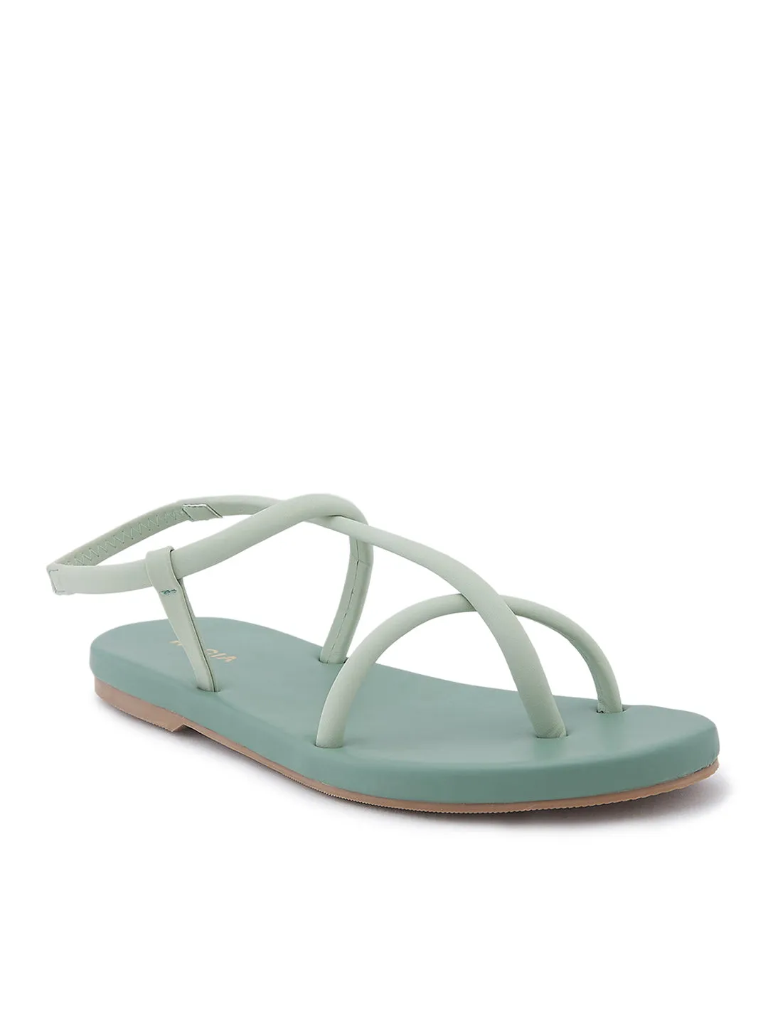 Canvas Flats Shoes Rocia By Regal Green Women Smart Casual Flats