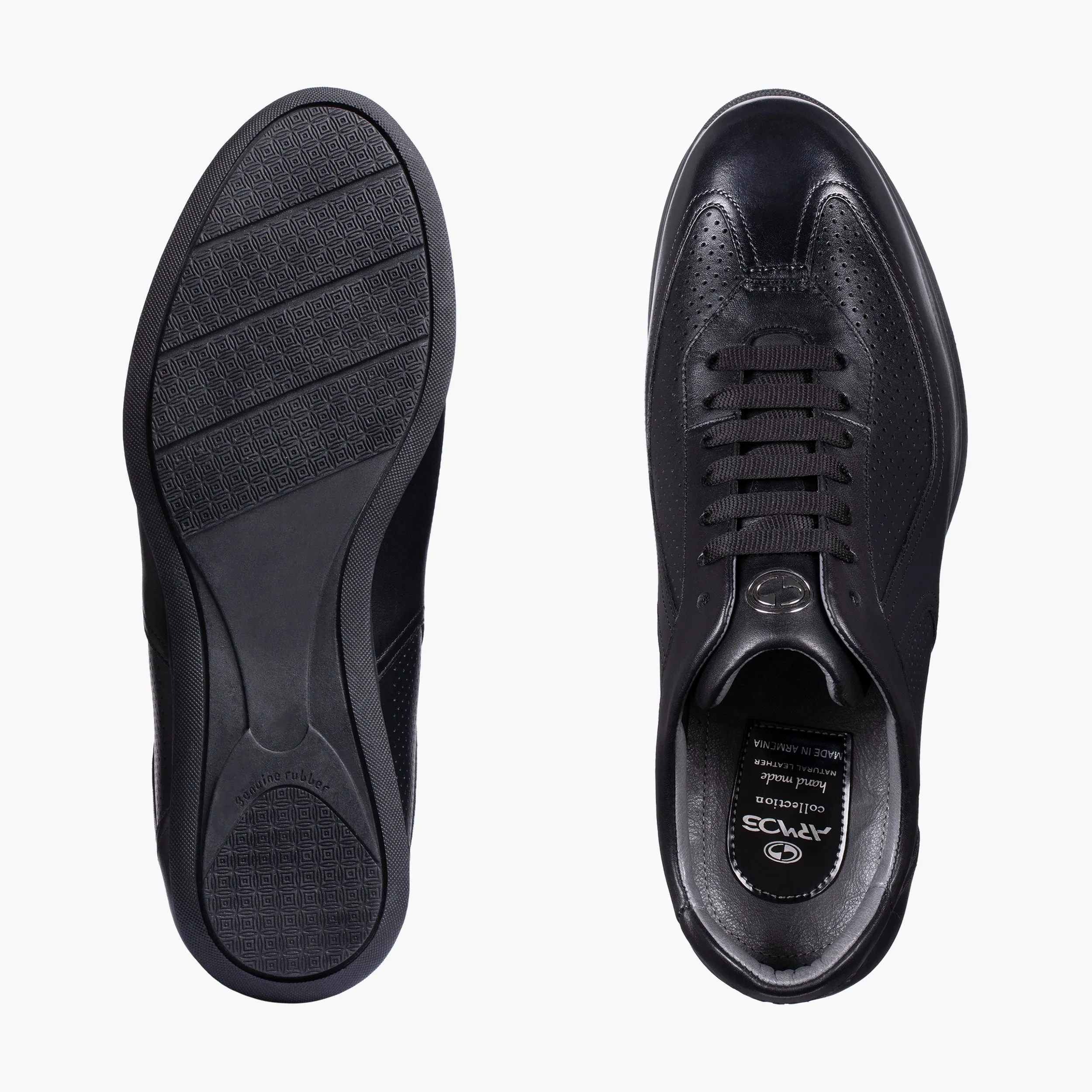 Sneakers Cast Men's Black Perforated Sneaker
