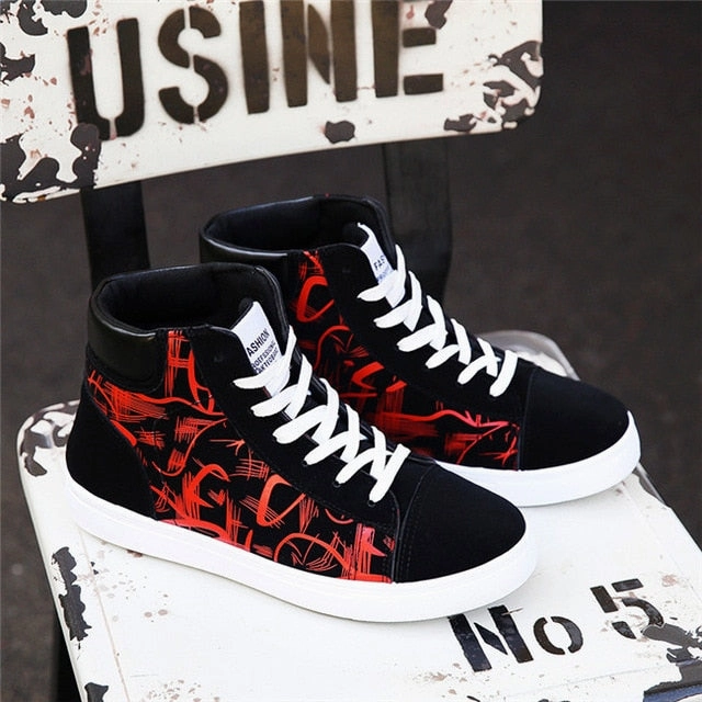Fashion Men Shoes New Men Casual Shoes High Top Sneakers Men Vulcanized Shoes Platform Sneakers Quality Mens Sneakers Masculinas