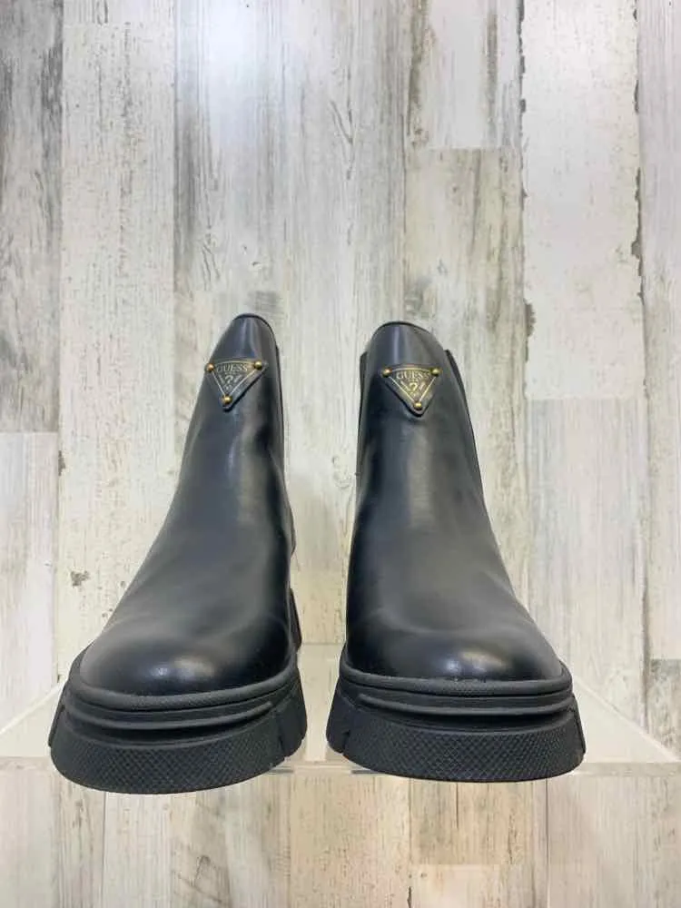 Bertuchi Boots NWT GUESS SHOES Shoe Size 11 Black Shoes/MID BOOTS ELASTIC SIDES