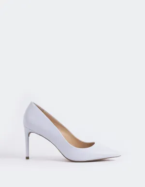 Zinnia Lt.Blue Leather Spectator Heels