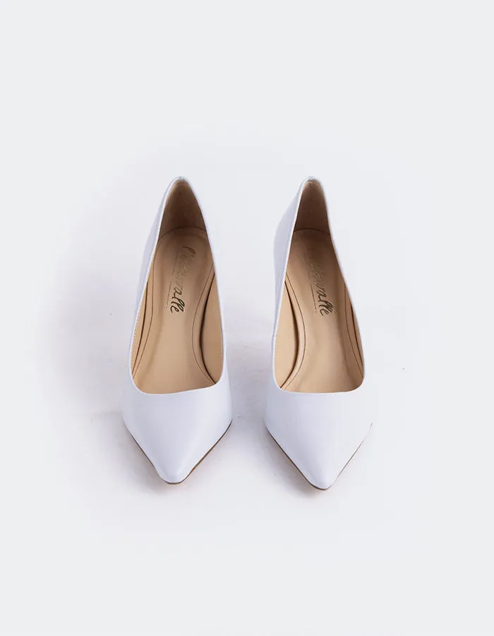 Zinnia Lt.Blue Leather Going Out High Heels