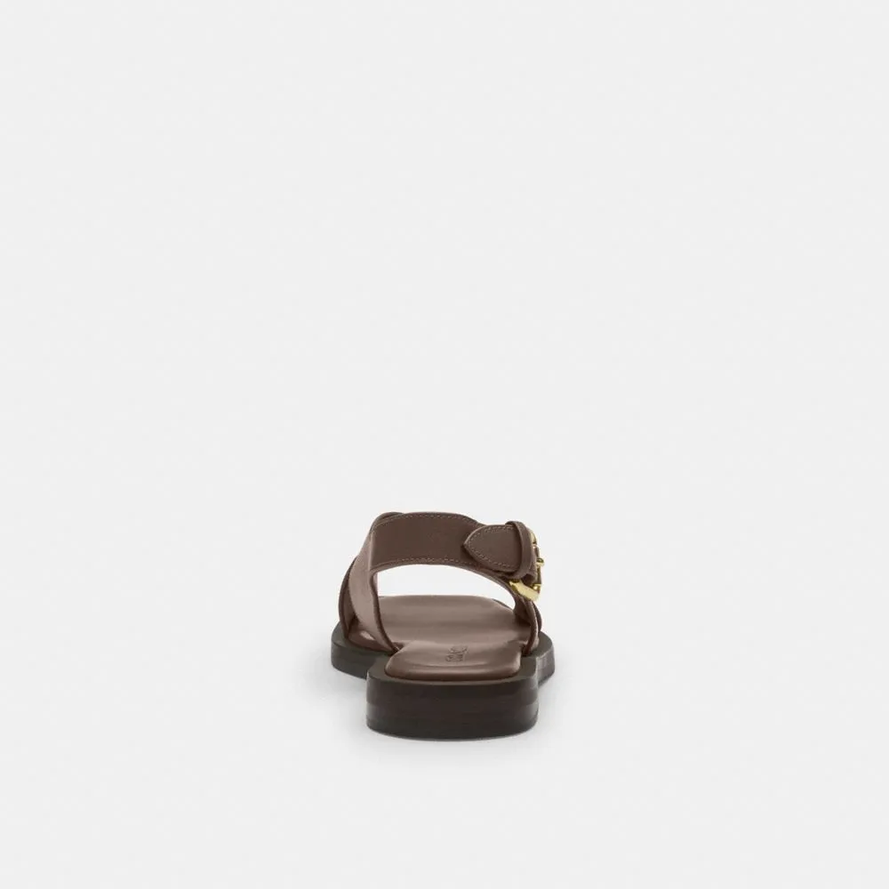 Coach Link Criss Cross Sandal Dark Stone Ortho Sandals