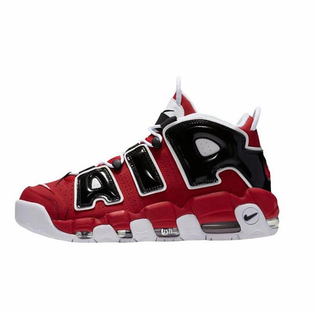 Original New Arrival Authentic Nike Air More Uptempo Tri-Color Men's Breathable