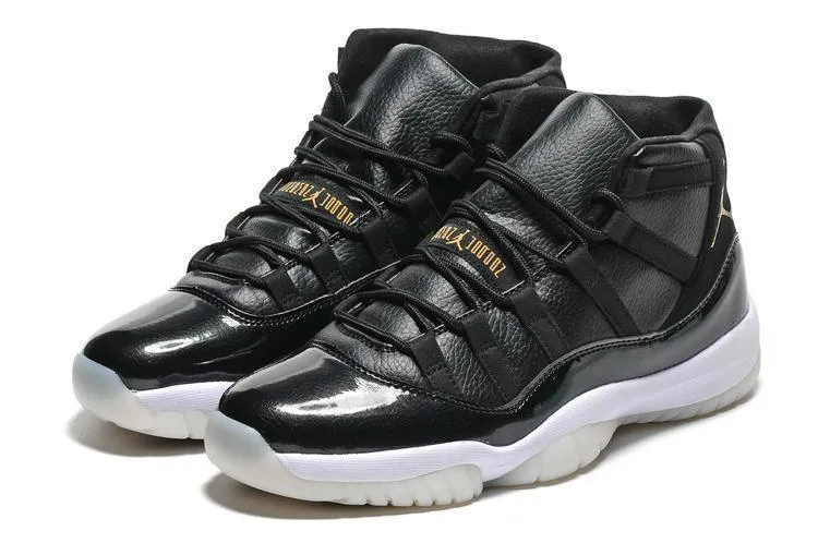 Nike Air Jordan Men 11 Black White Gold Basketball Men The Evolution Of Basketball Shoes