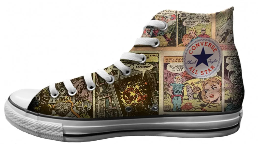 Baggins Original Hi Top Weird Science Childrens Basketball Shoes