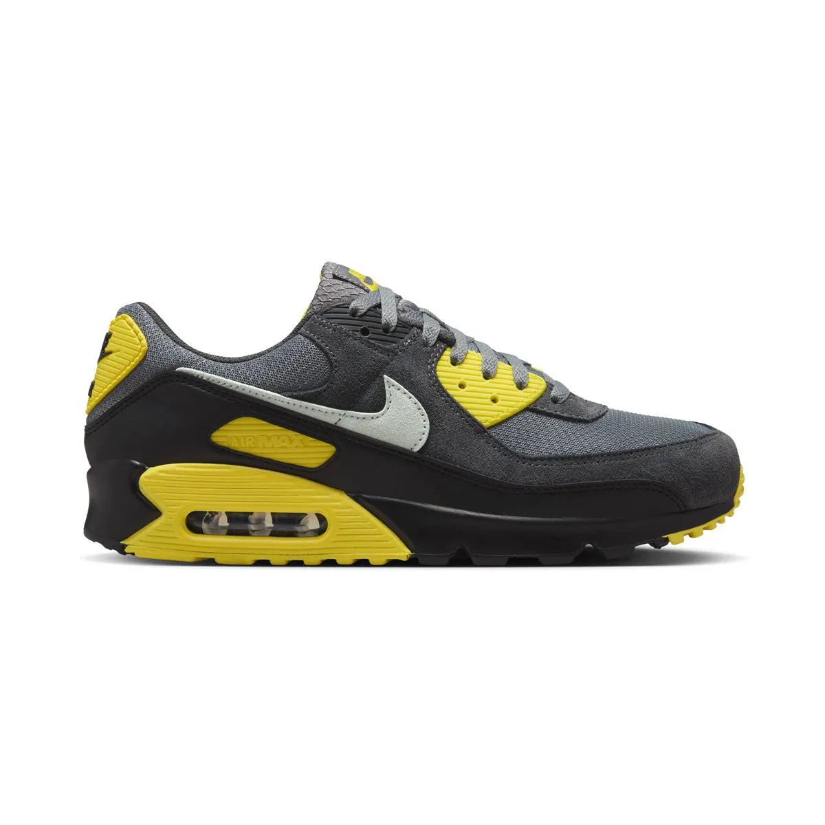 MENS NIKE AIR MAX 90_SMOKE GREY/LIGHT SILVER-LIGHTENING Nike Shoes Uk