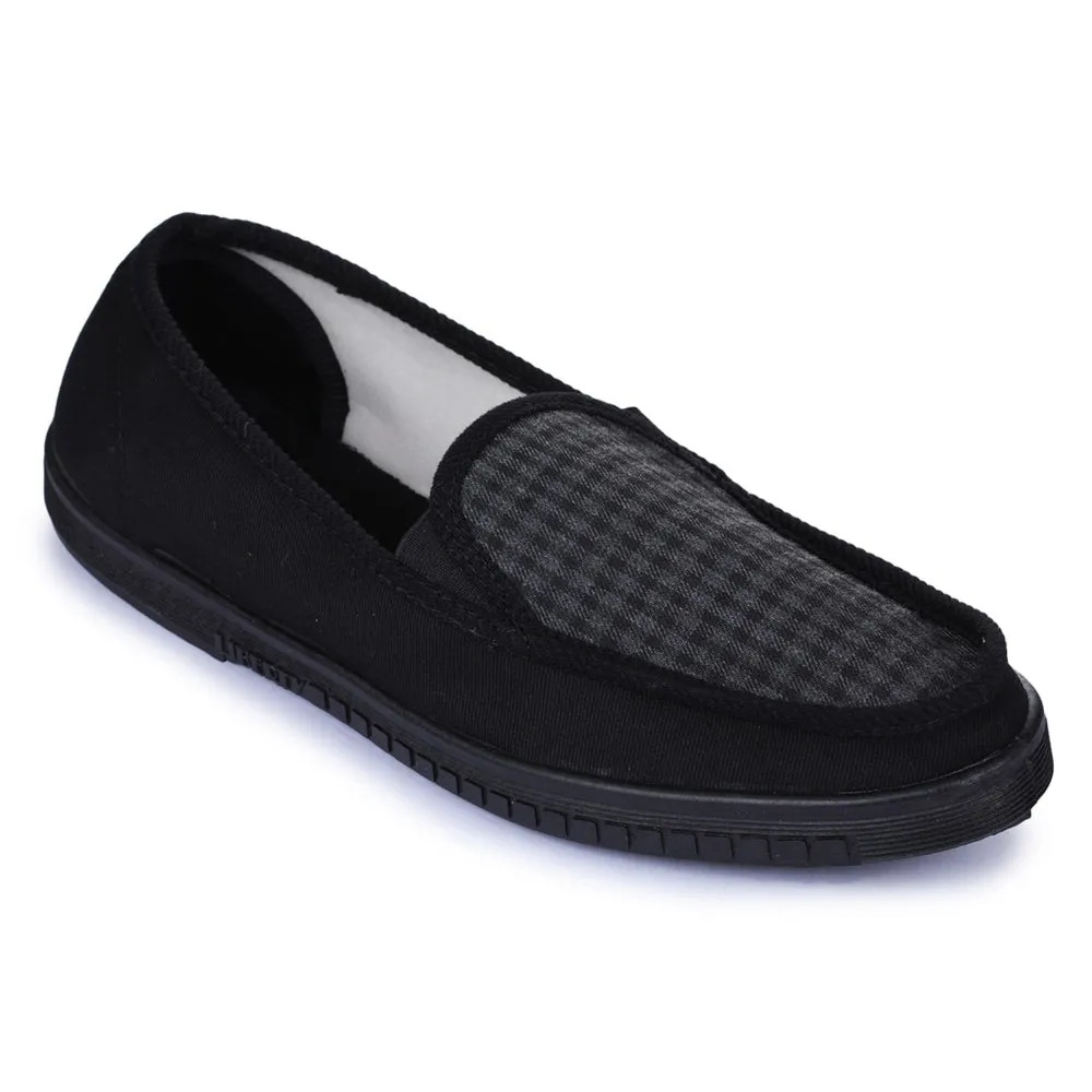 Casual White Shoes A-HA Black Casual Non Lacing Shoes For Men WALKER-E By Liberty