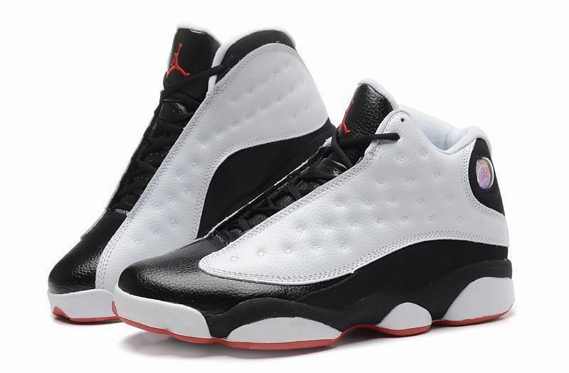 Basketball Shoes Warehouse Nike Air Jordan Men 13 Retro Black/White/Red Basketball Men