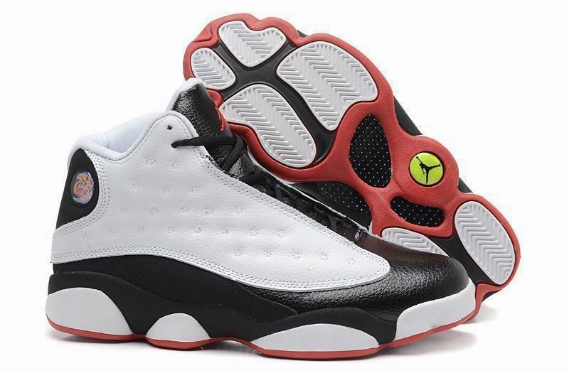 Nike Air Jordan Men 13 Retro Black/White/Red Basketball Men Torsion Basketball Shoes