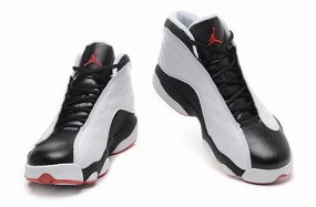 Team Basketball Shoes Sales Nike Air Jordan Men 13 Retro Black/White/Red Basketball Men