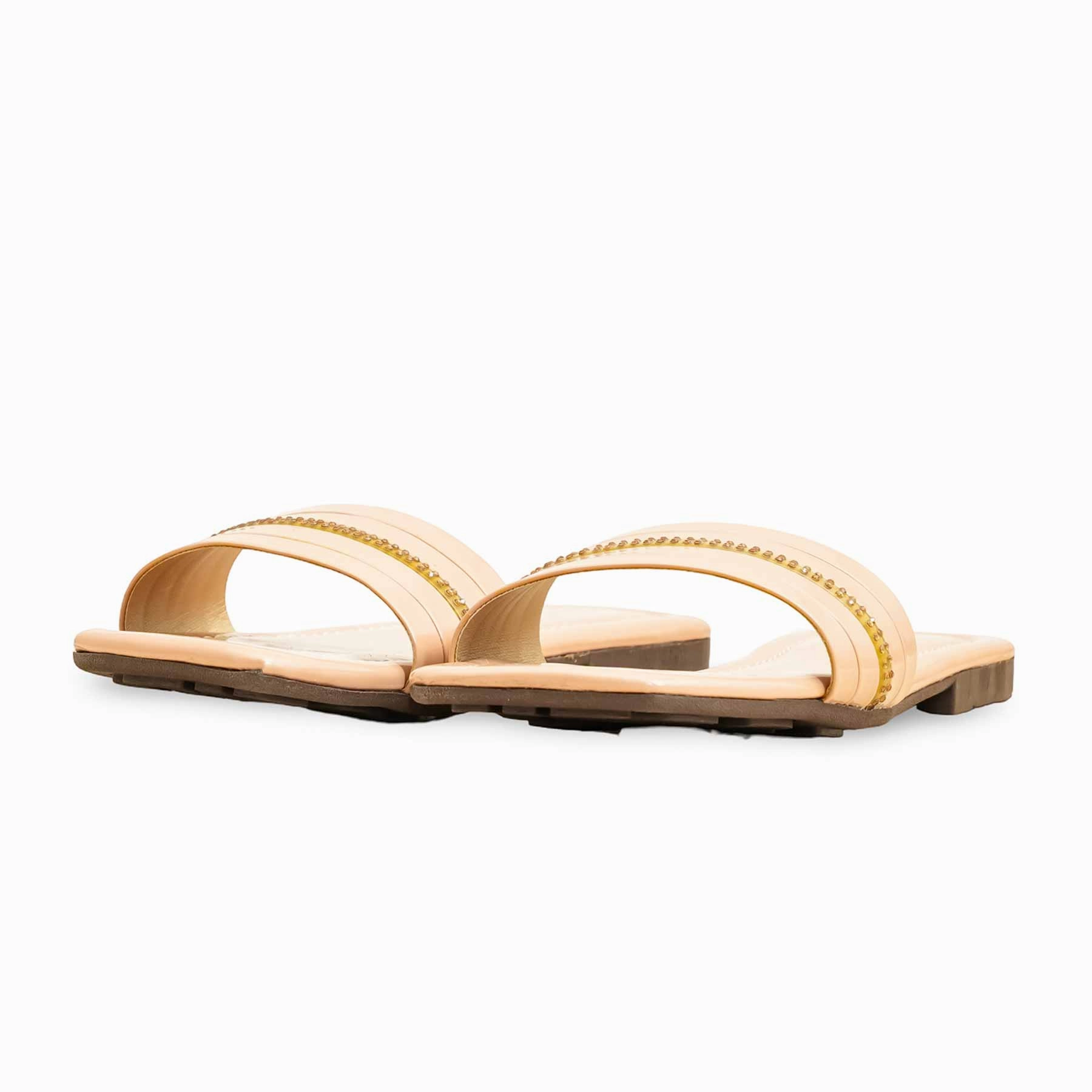 Beige Casual Slipper For Women CL2133