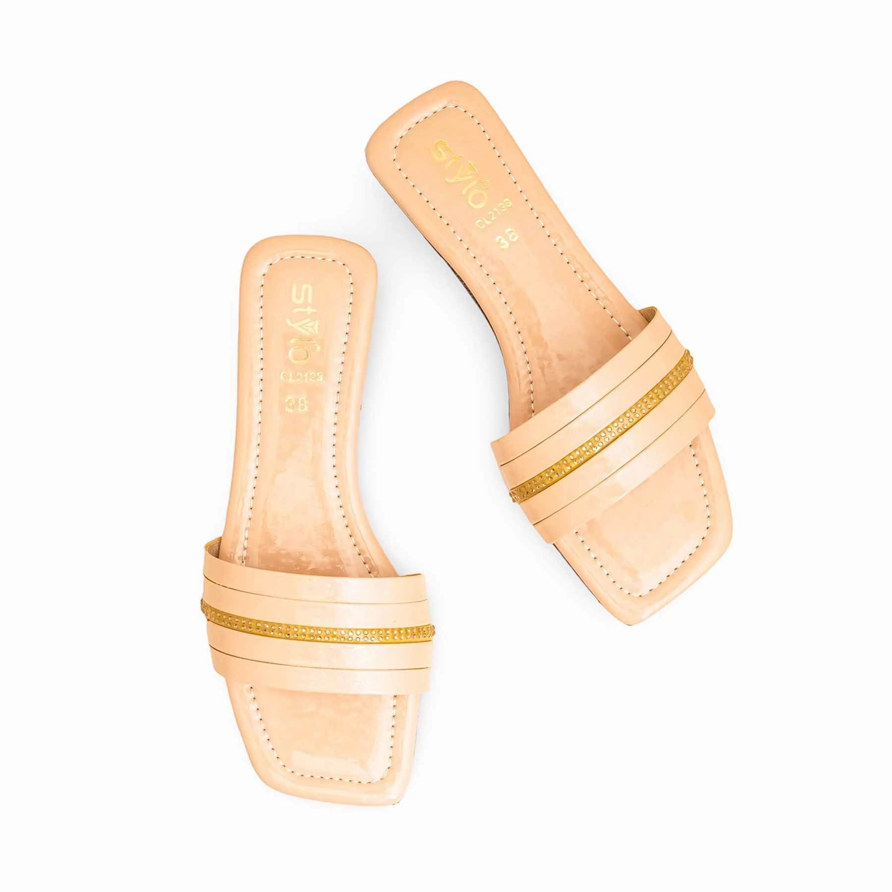 Beige Casual Slipper For Women CL2133