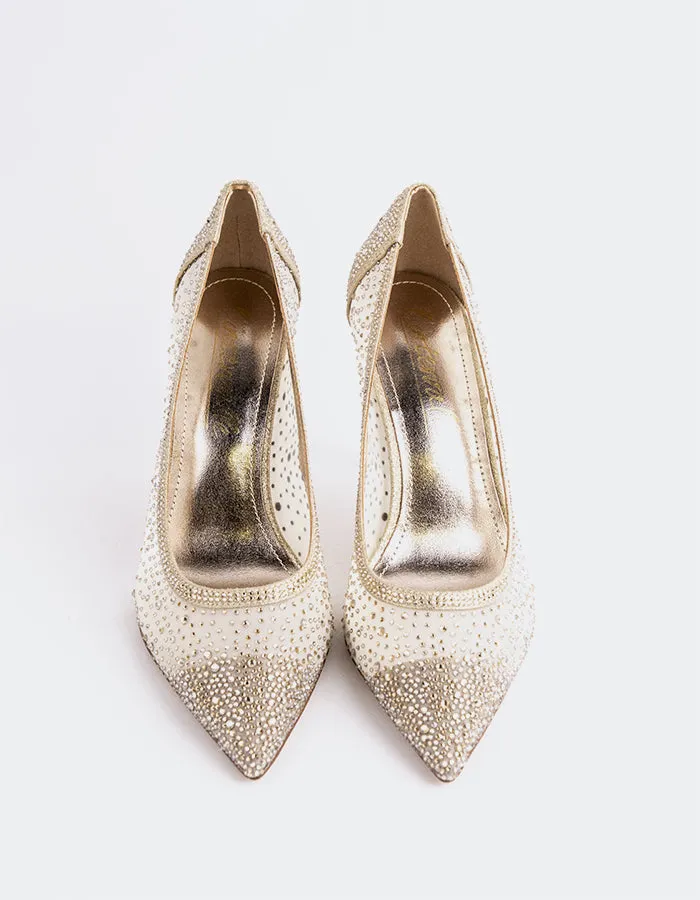 High Heel Boots With Jeans Swansea Gold Mesh