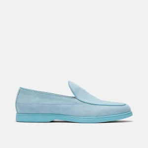 Loafers Brixton Alessandro Blue Suede Venetian Loafers