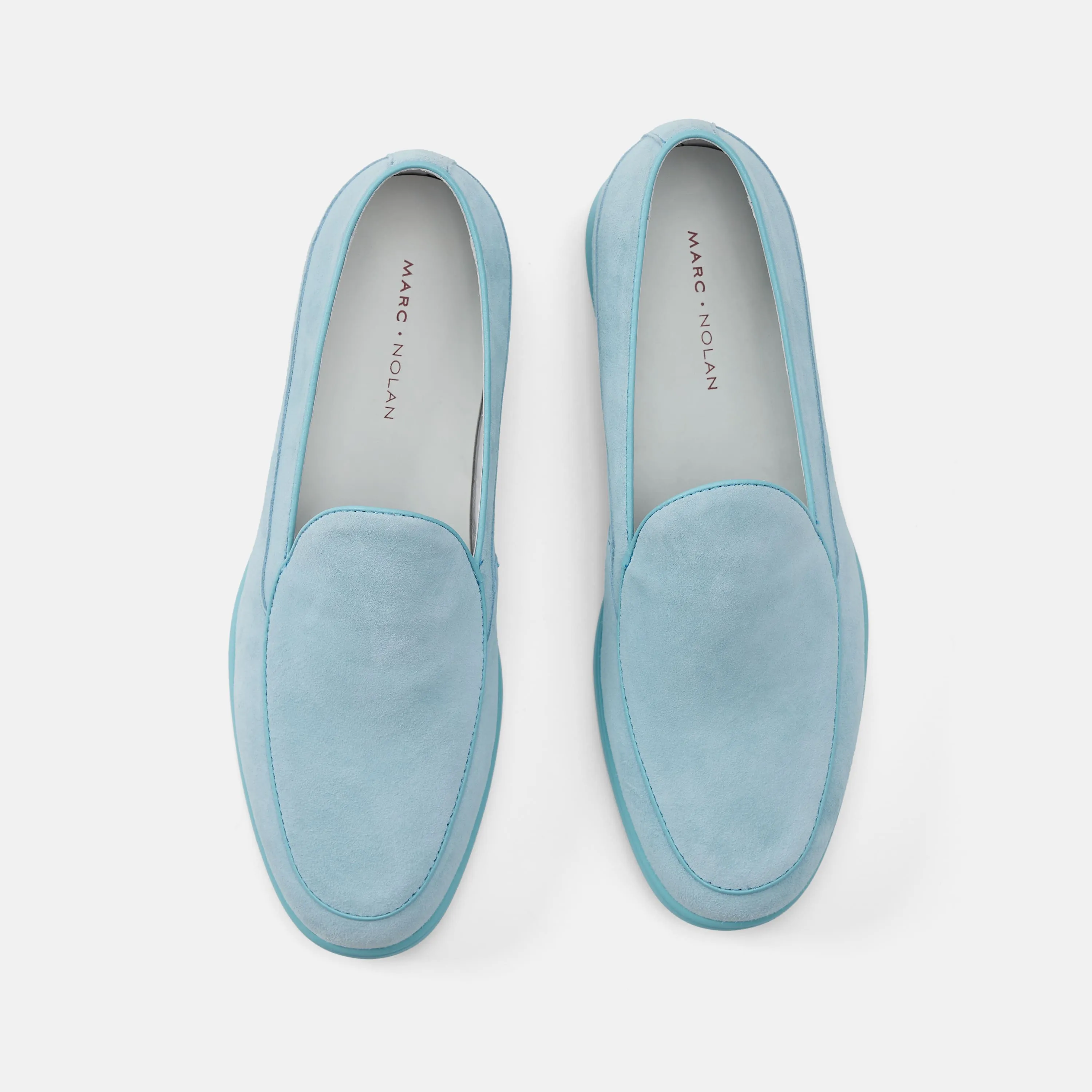Anne Klein Loafers Alessandro Blue Suede Venetian Loafers