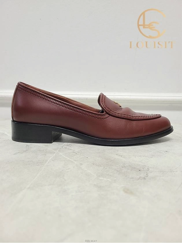 Used luxury goods Lewis IT 37 Brown gold CC logo moccasin loafers Chanel 2 Tone Penny Loafers