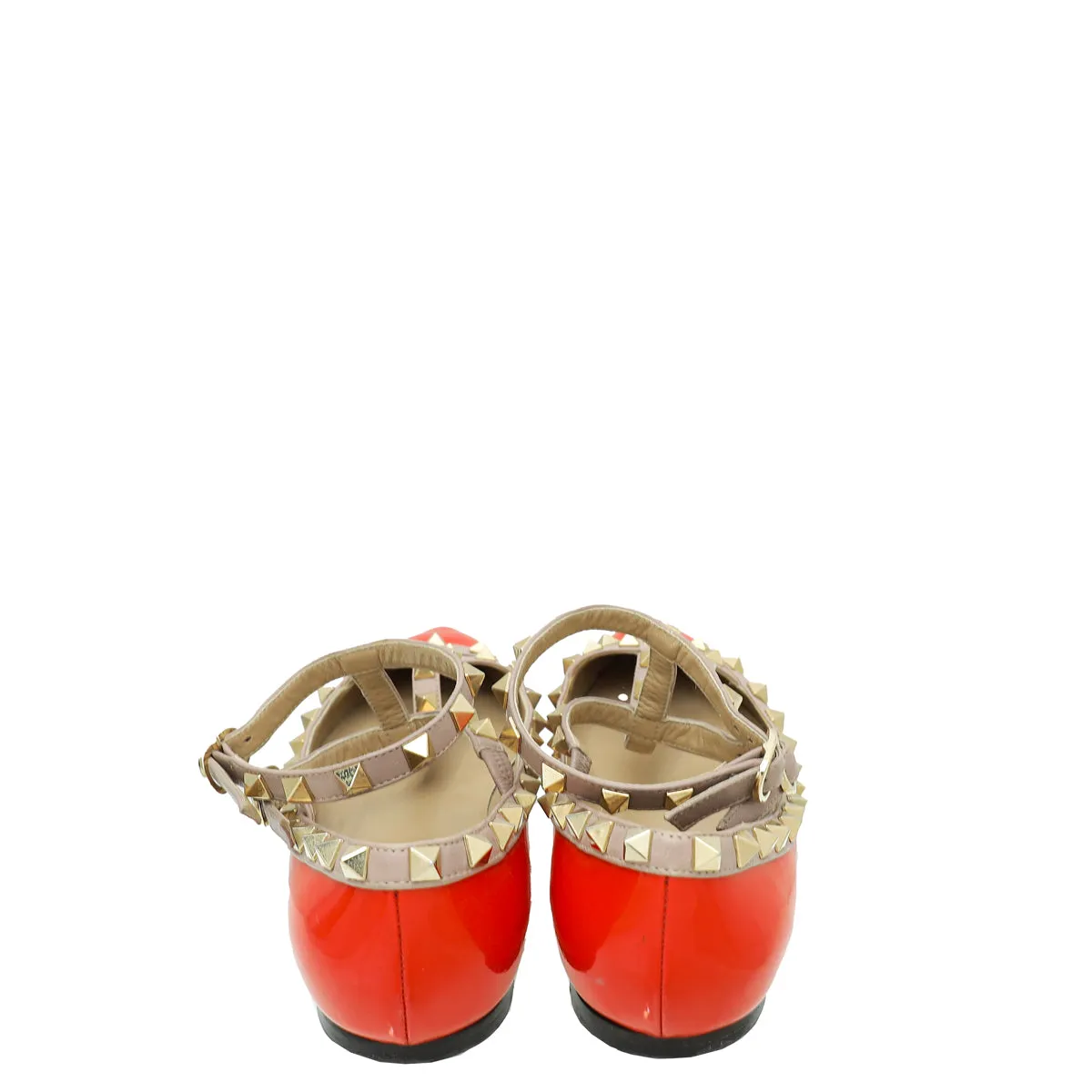 Liners For Flats Valentino Coral Rockstud Caged Flat Ballerina 36