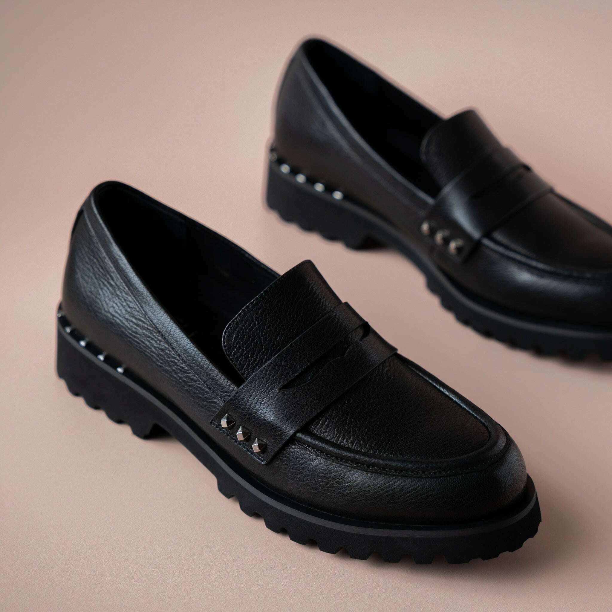 Liberato Loafers Vaneli - Zona - Black Leather or Chrome