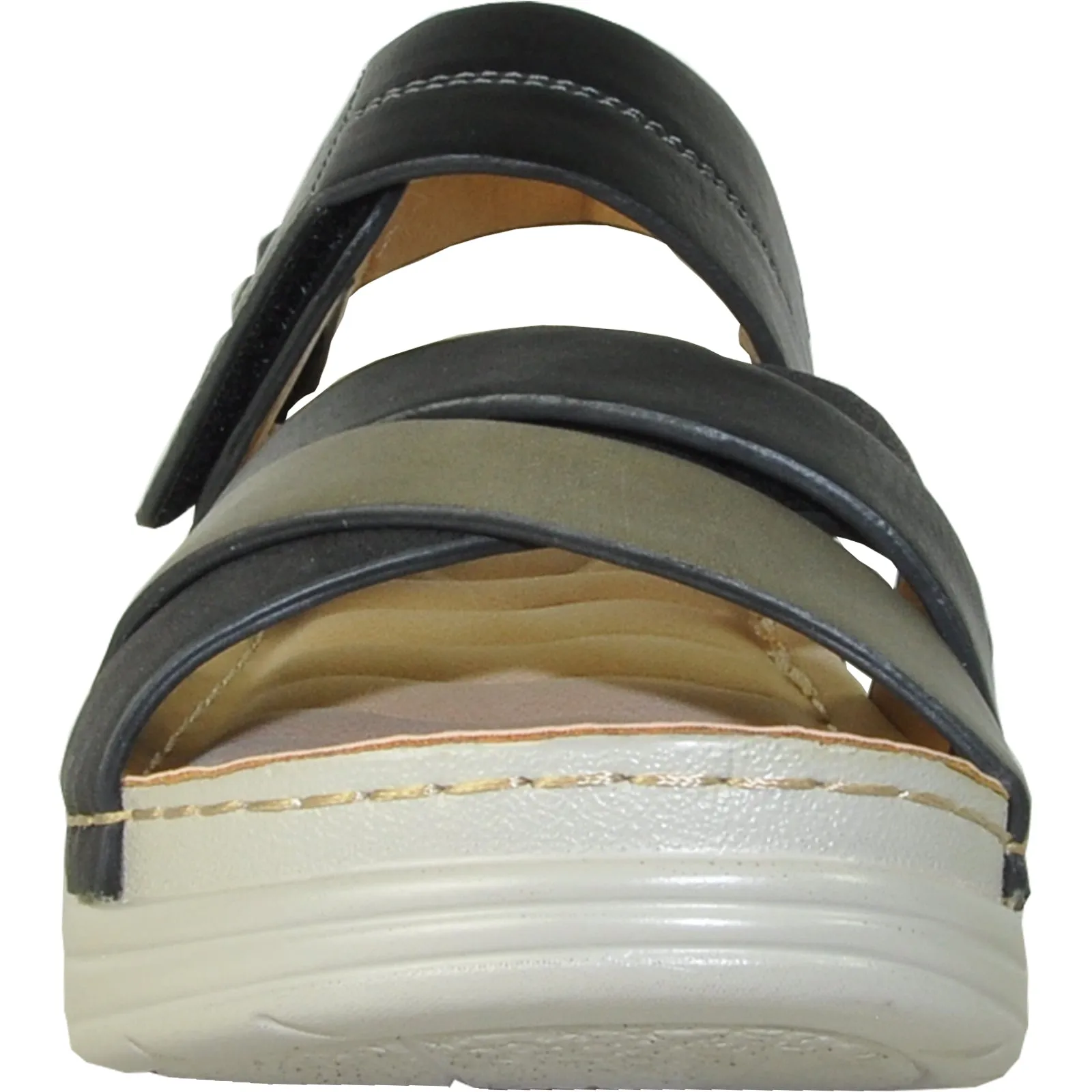 VANGELO Women Sandal CLARA Wedge Sandal Black Ecco Sandals