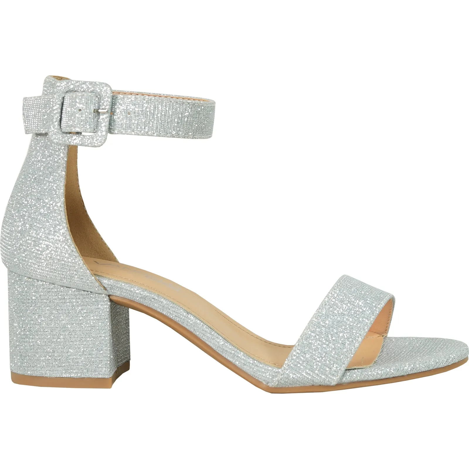 Sandals Birkenstock VANGELO Women Sandal DARCIE-23 Heel Party Prom & Wedding Sandal Silver