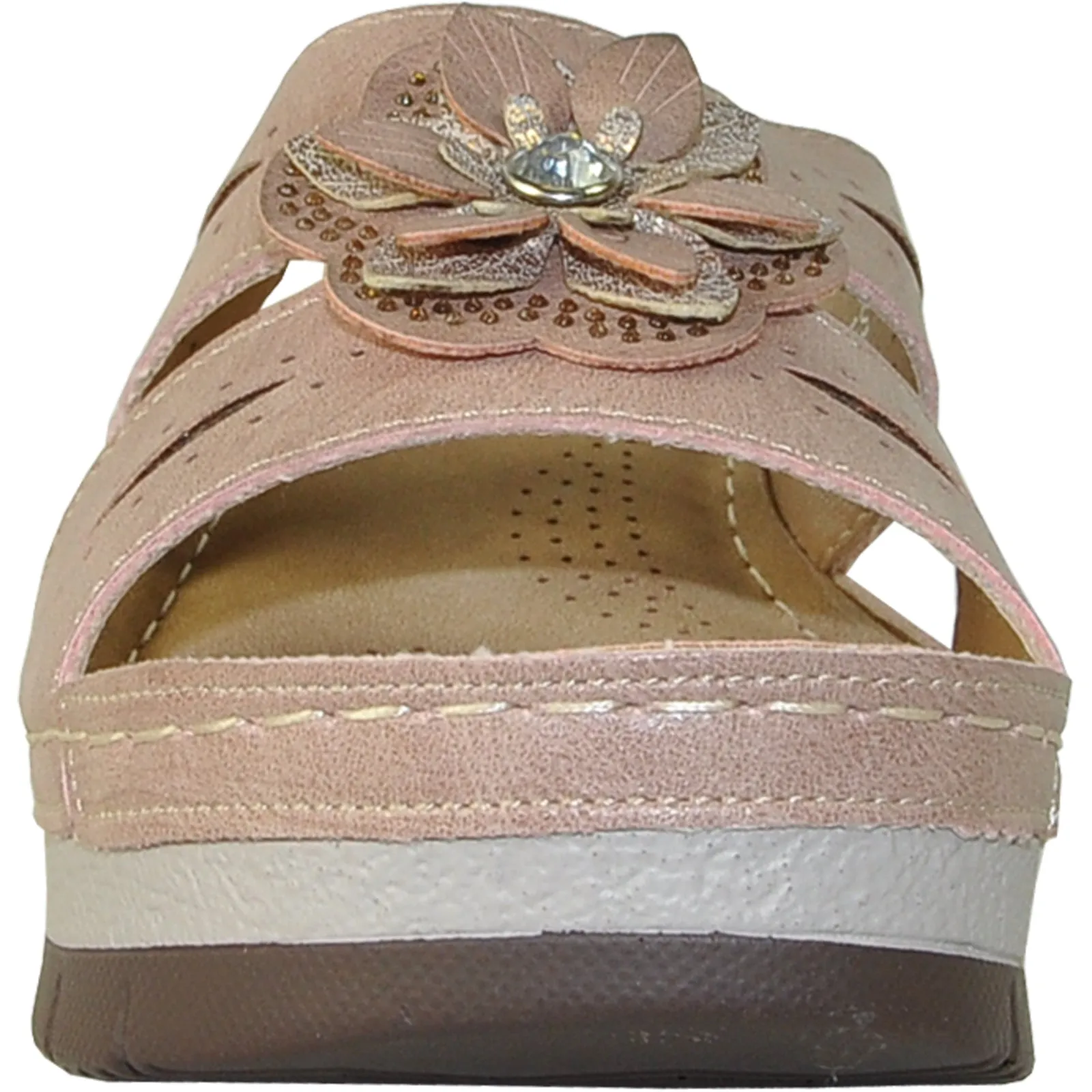 VANGELO Women Sandal DESTINY Wedge Sandal Pink Straps For Sandals