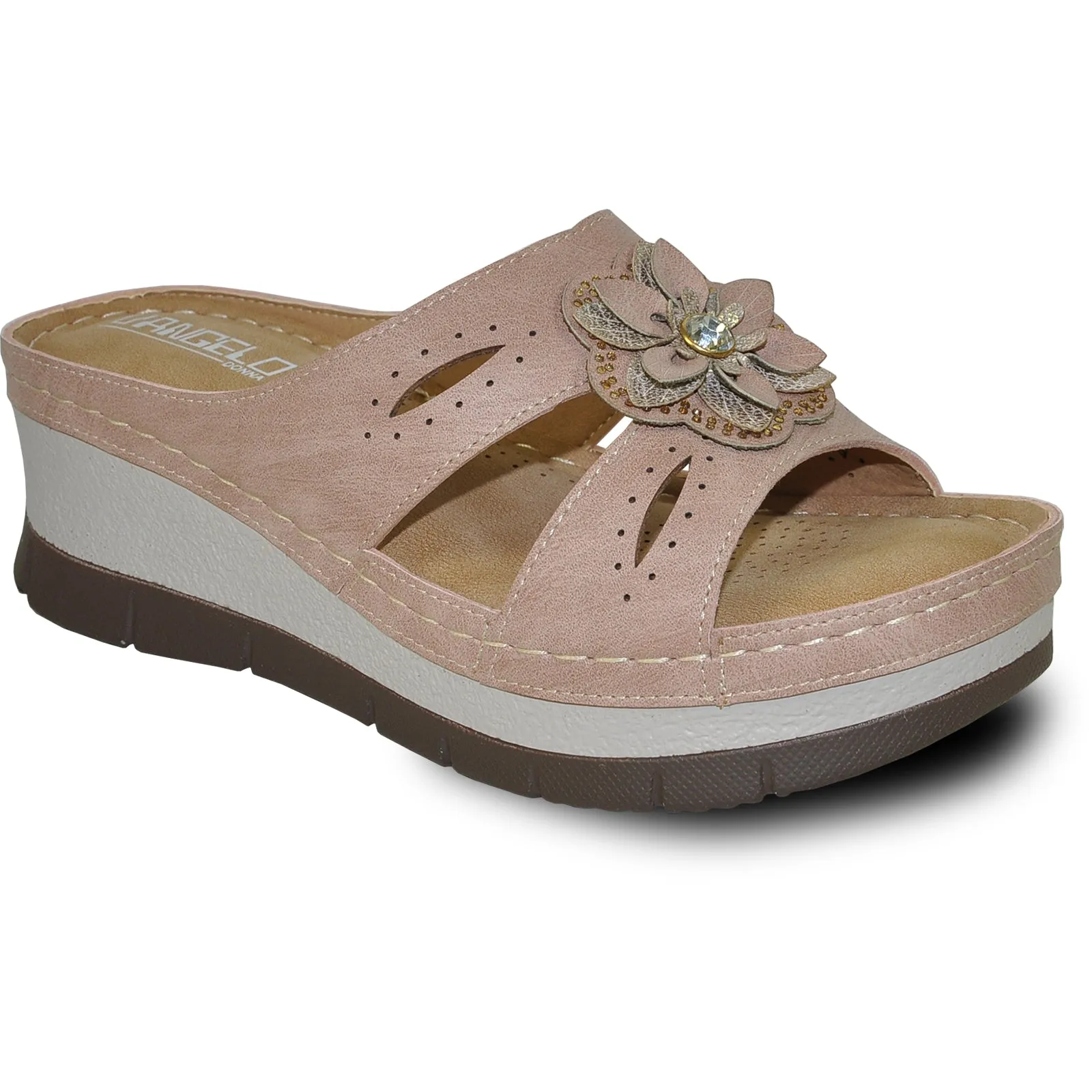 Cassandra Sandals VANGELO Women Sandal DESTINY Wedge Sandal Pink