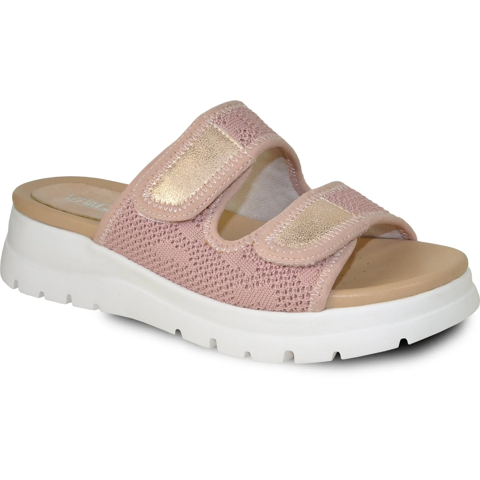 Best Waterproof Sneaker Sandals VANGELO Women Sandal LANA Comfort Wedge Sandal Pink