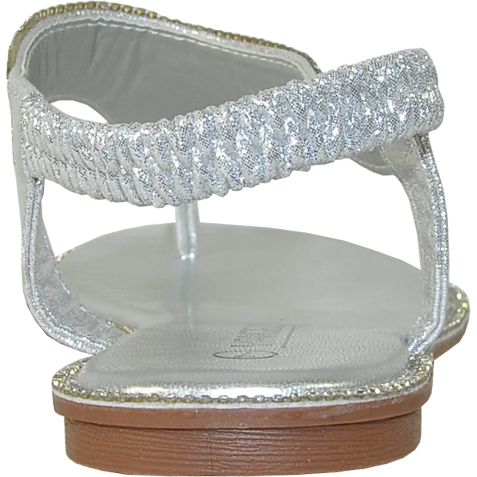 Clarks Sandals VANGELO Women Sandal ROBERTA-1 Flat Sandal Silver