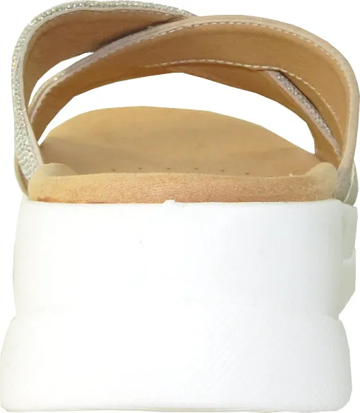 Sandals Jamaica VANGELO Women Sandal ZARA Wedge Sandal Light Gold