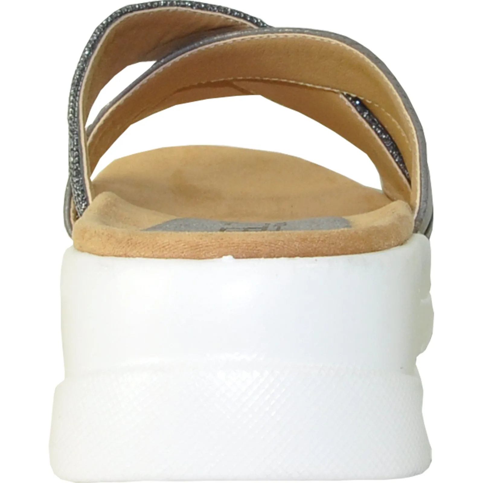 VANGELO Women Sandal ZARA Wedge Sandal Pewter Sandals Royal Caribbean Montego Bay