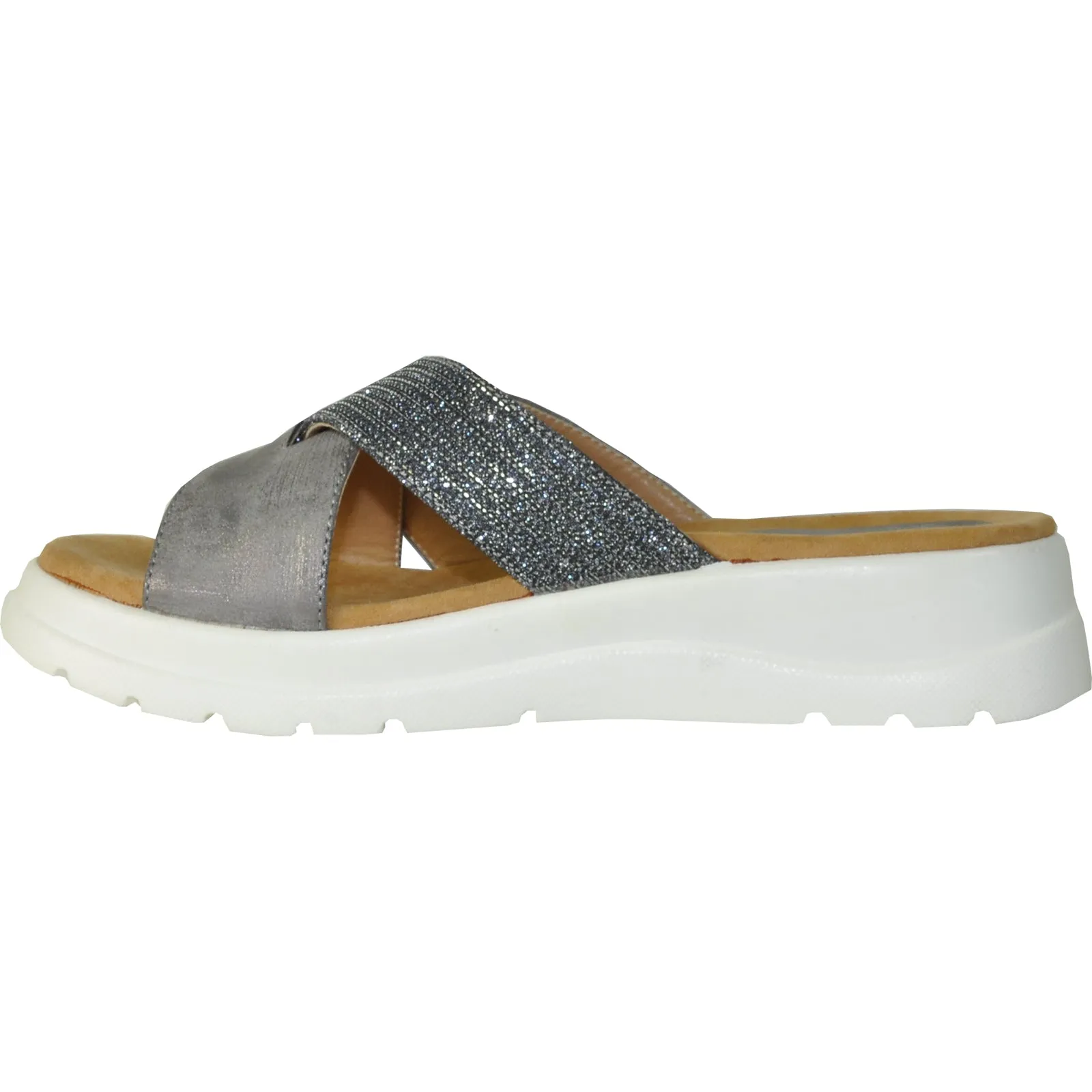 VANGELO Women Sandal ZARA Wedge Sandal Pewter Bunions Sandals