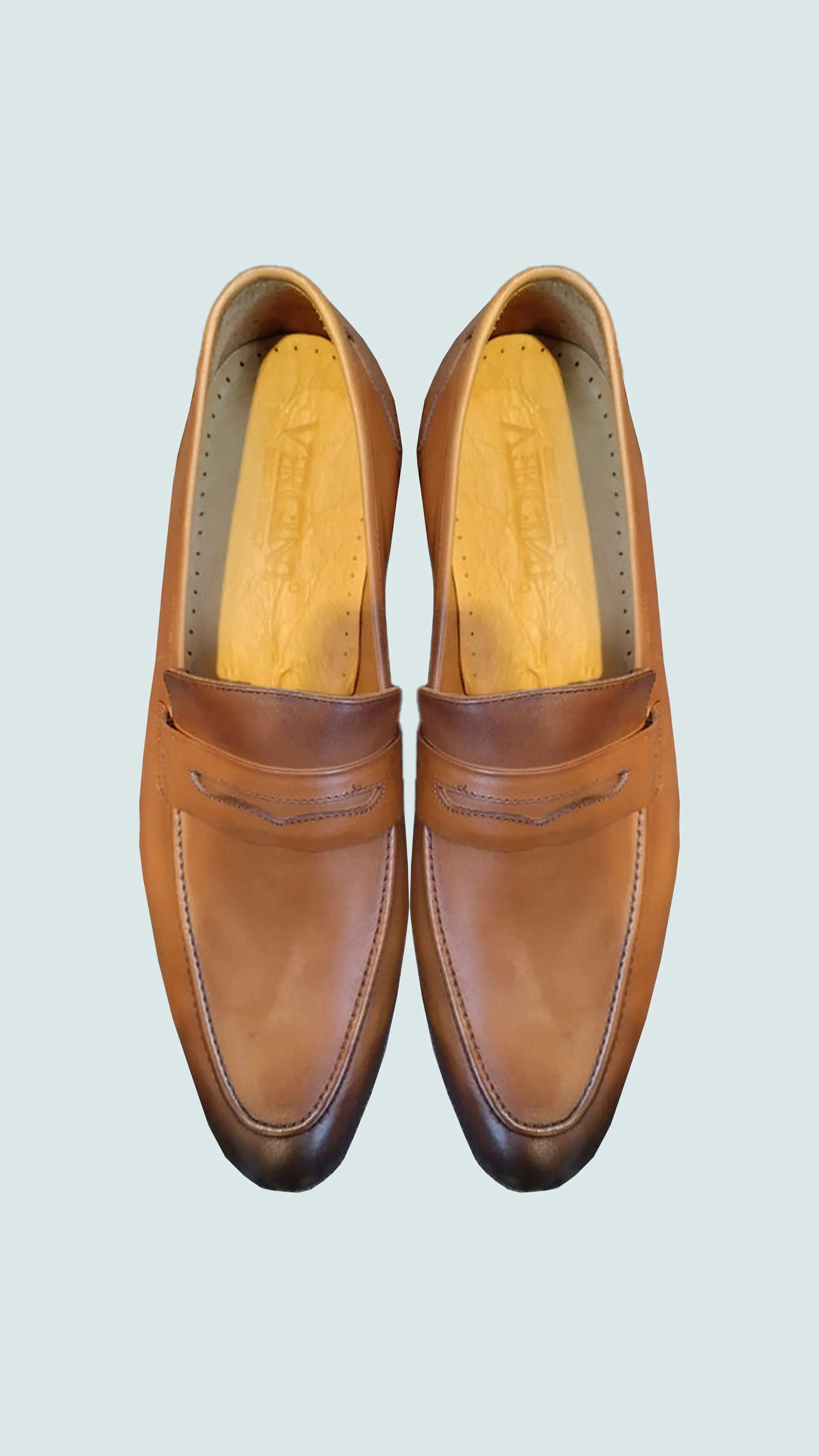 Vercini Men's Classic Leather Loafers in Brown Loafers Vs Oxfords