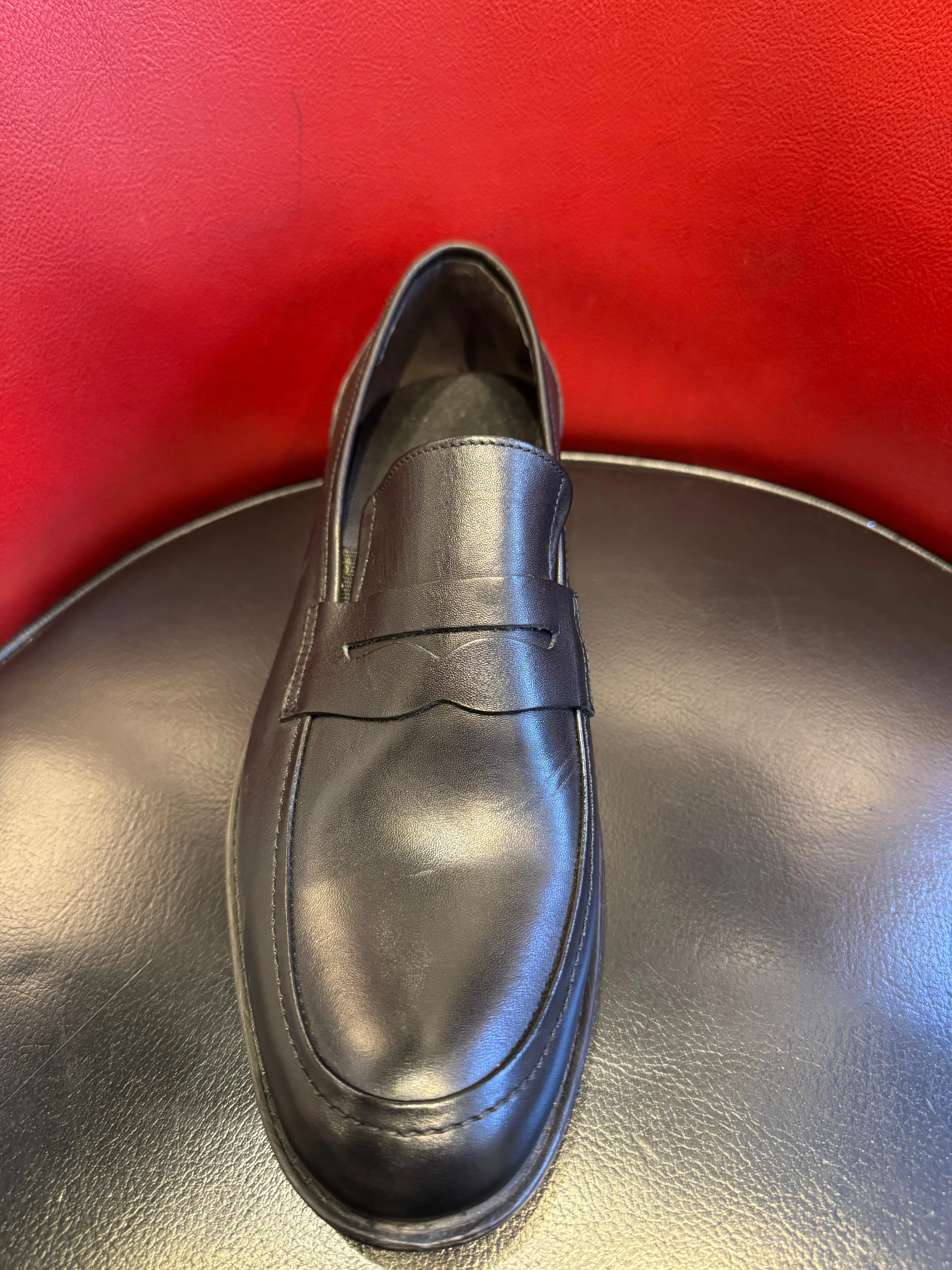 Loafers With Thick Soles Vercini Men's Classic Leather Loafers in Brown