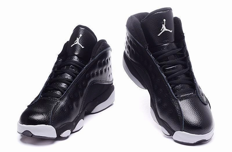Nike Air Jordan Men 13 Retro Black Hyper White Basketball Men Basketball Shoes That Don't Pick Up Dust