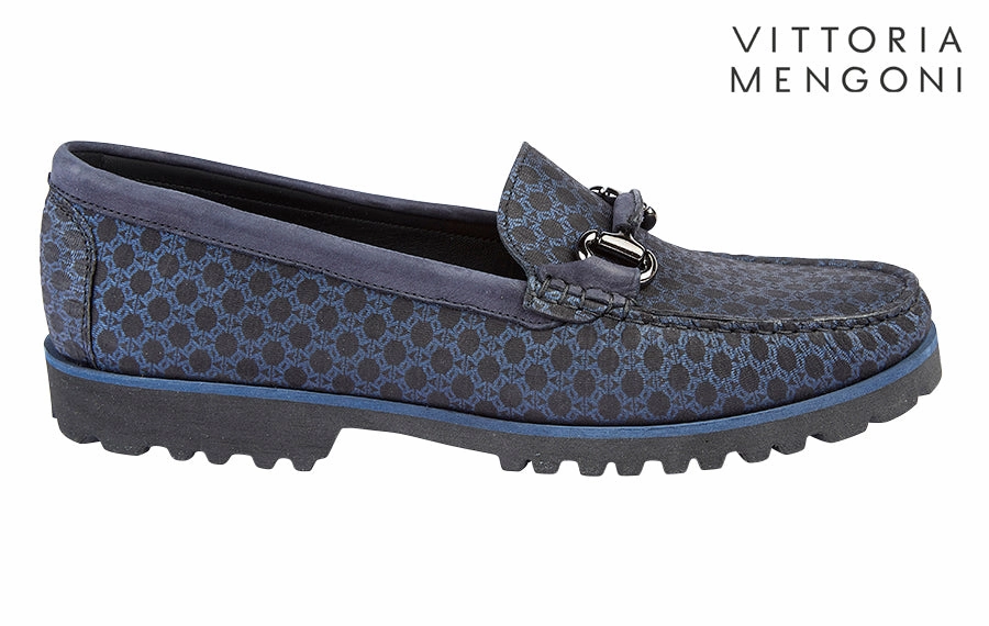 Vm Dragon Blue Adrian Quad Platform Loafers