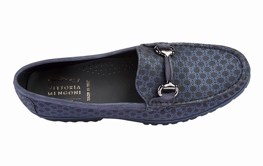 Vm Dragon Blue Suede Loafers