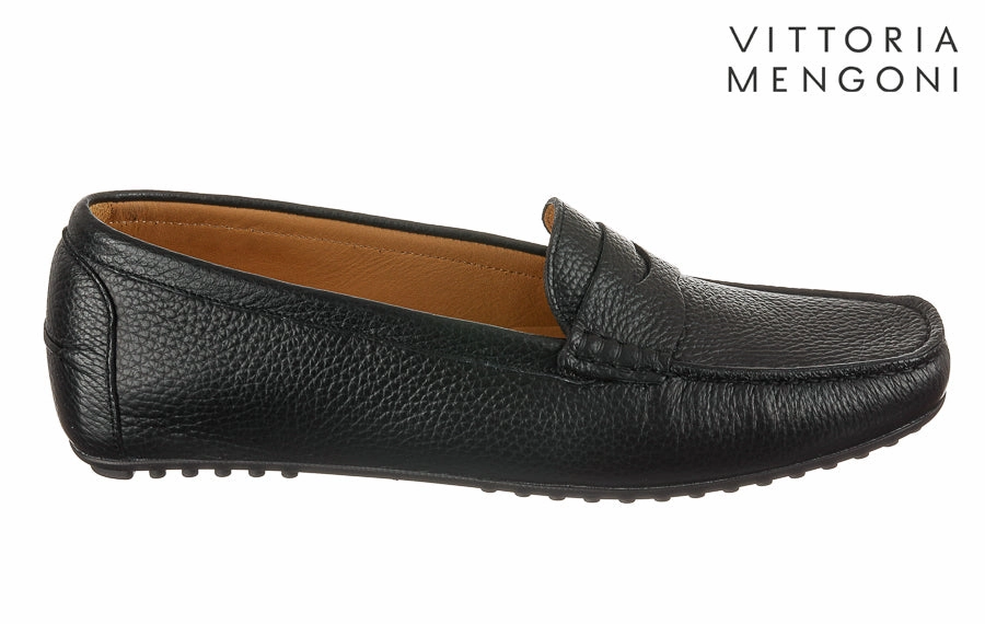 Vm Sonia Black Cordovan Loafers